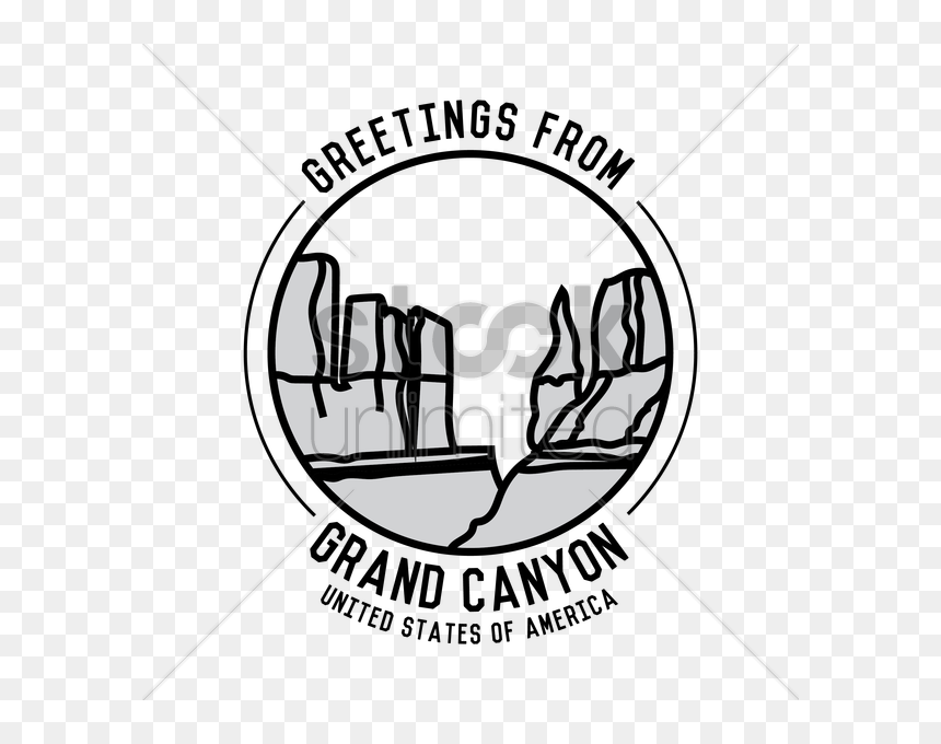 Grand Canyon Clipart Transparent - Grand Canyon Vector Black And White, HD Png Download - grand canyon png
