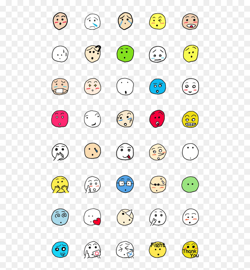 Emoticon Pack Png, Transparent Png - worried emoji png