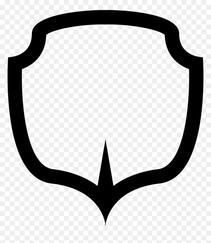 Shield White Shape - Formas De Escudps, HD Png Download - white shape png