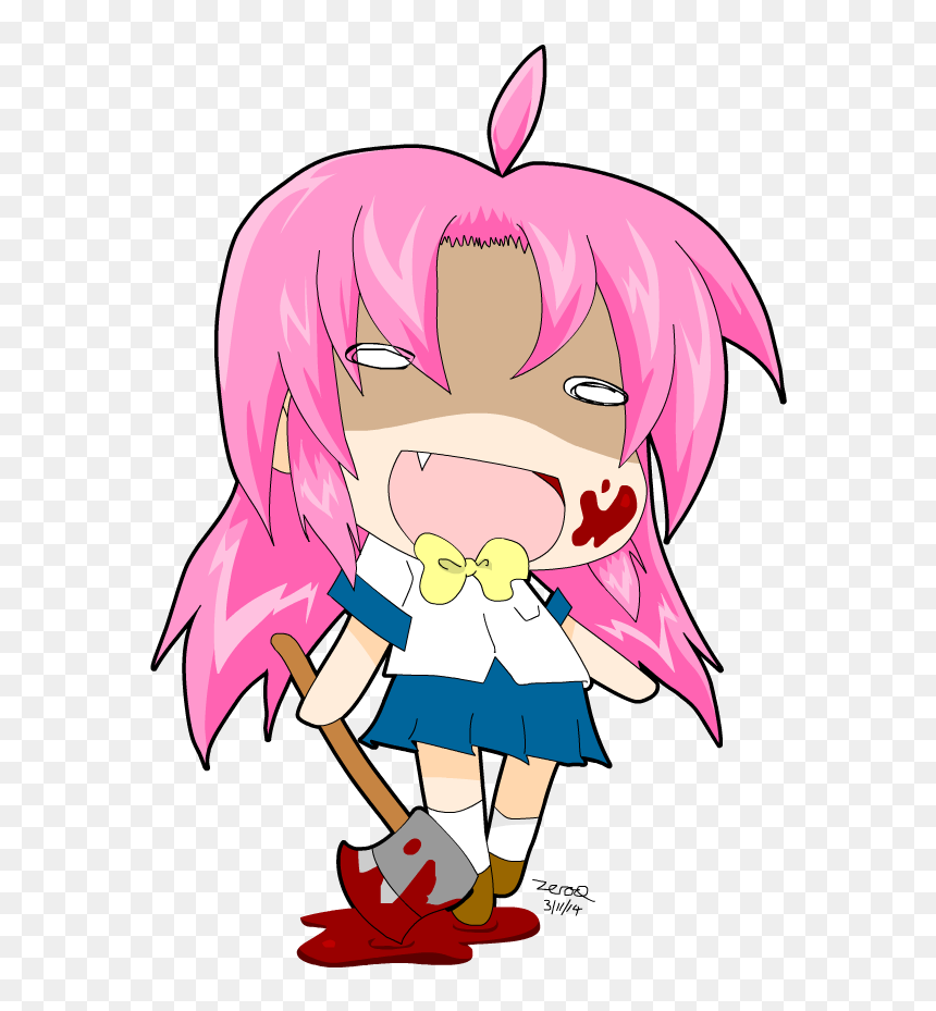 View Media - Chibi Gore Transparent Png, Png Download - yandere png