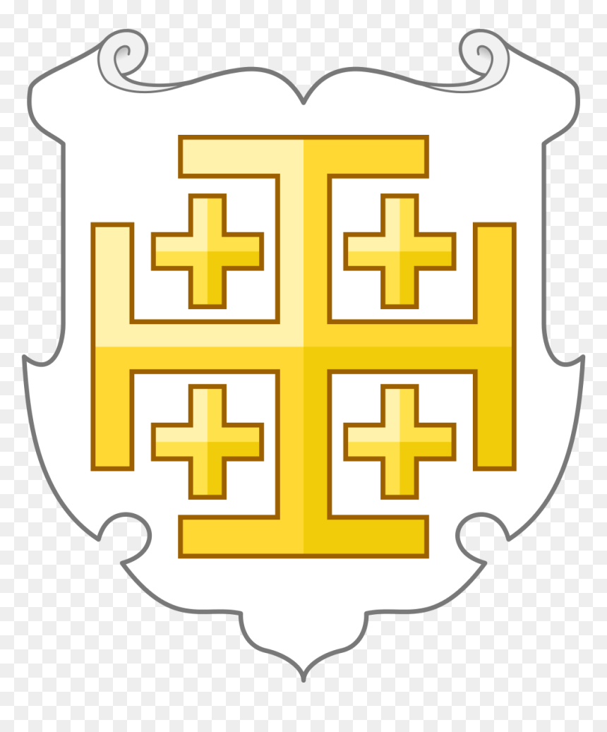 Kingdom Of Jerusalem Coat Of Arms, HD Png Download - templar cross png