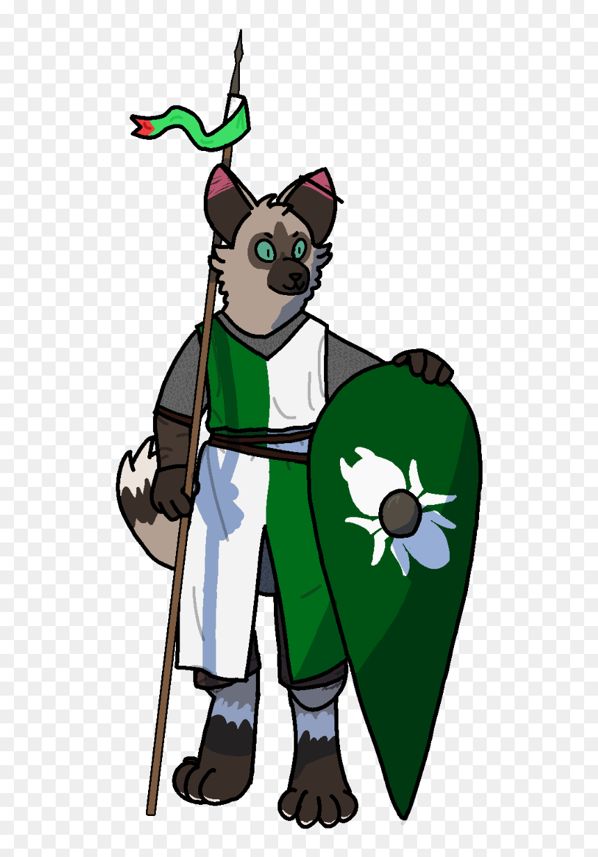 My Fursona In 11th Century Warrior Outfit - Cartoon, HD Png Download - aztec warrior png