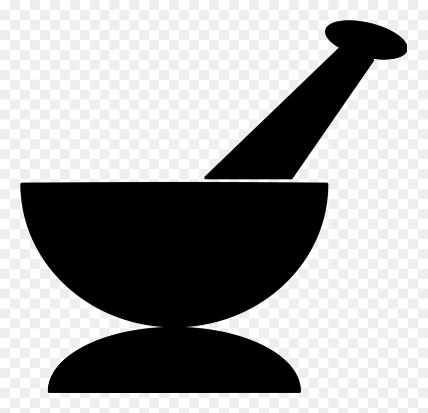 Angle,monochrome Photography,tableware - Mortar And Pestle .png, Transparent Png - pharmacy png