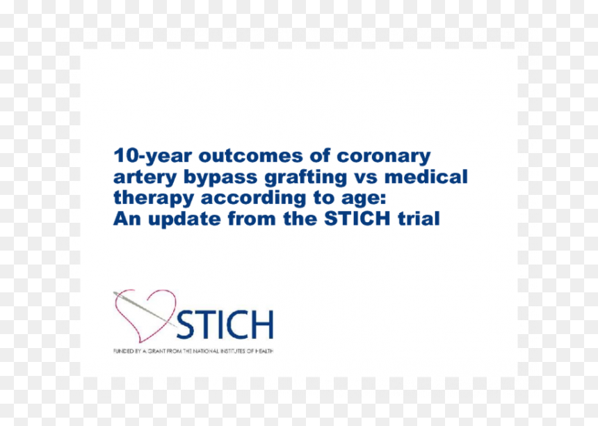 10-year Outcomes Of Coronary Artery Bypass Grafting - Community Heartbeat Trust, HD Png Download - stiches png