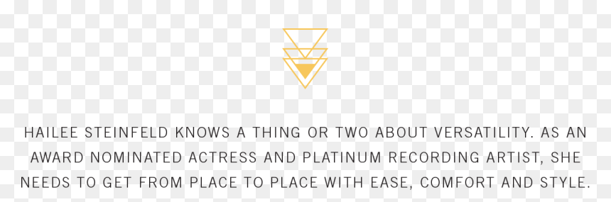 Hailee Steinfeld Knows A Thing Or Two About Versatility - Triangle, HD Png Download - hailee steinfeld png