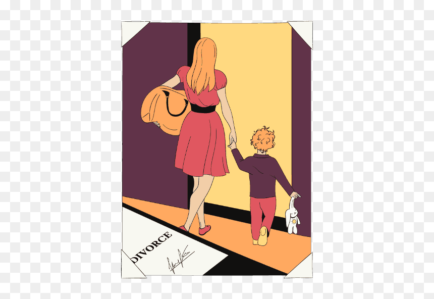 Divorcing A Narcissist - Illustration, HD Png Download - divorce png