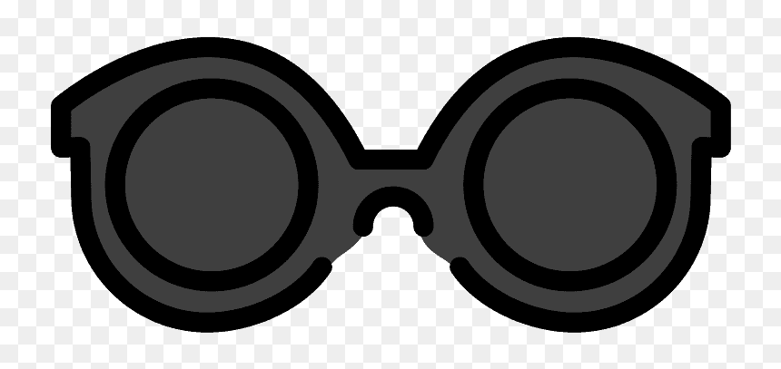 Sunglasses Emoji Clipart - Circle, HD Png Download - glasses emoji png