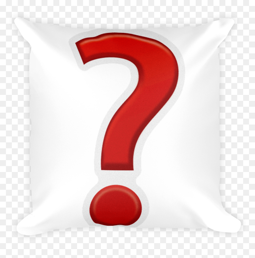Number , Png Download - Cushion, Transparent Png - question emoji png