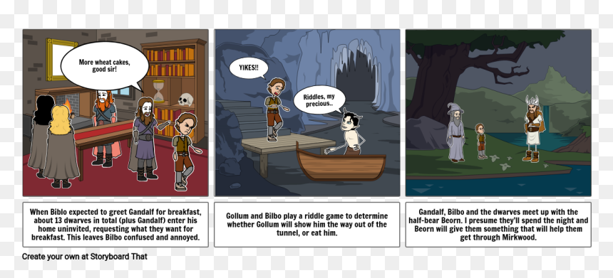 Cartoon, HD Png Download - gollum png