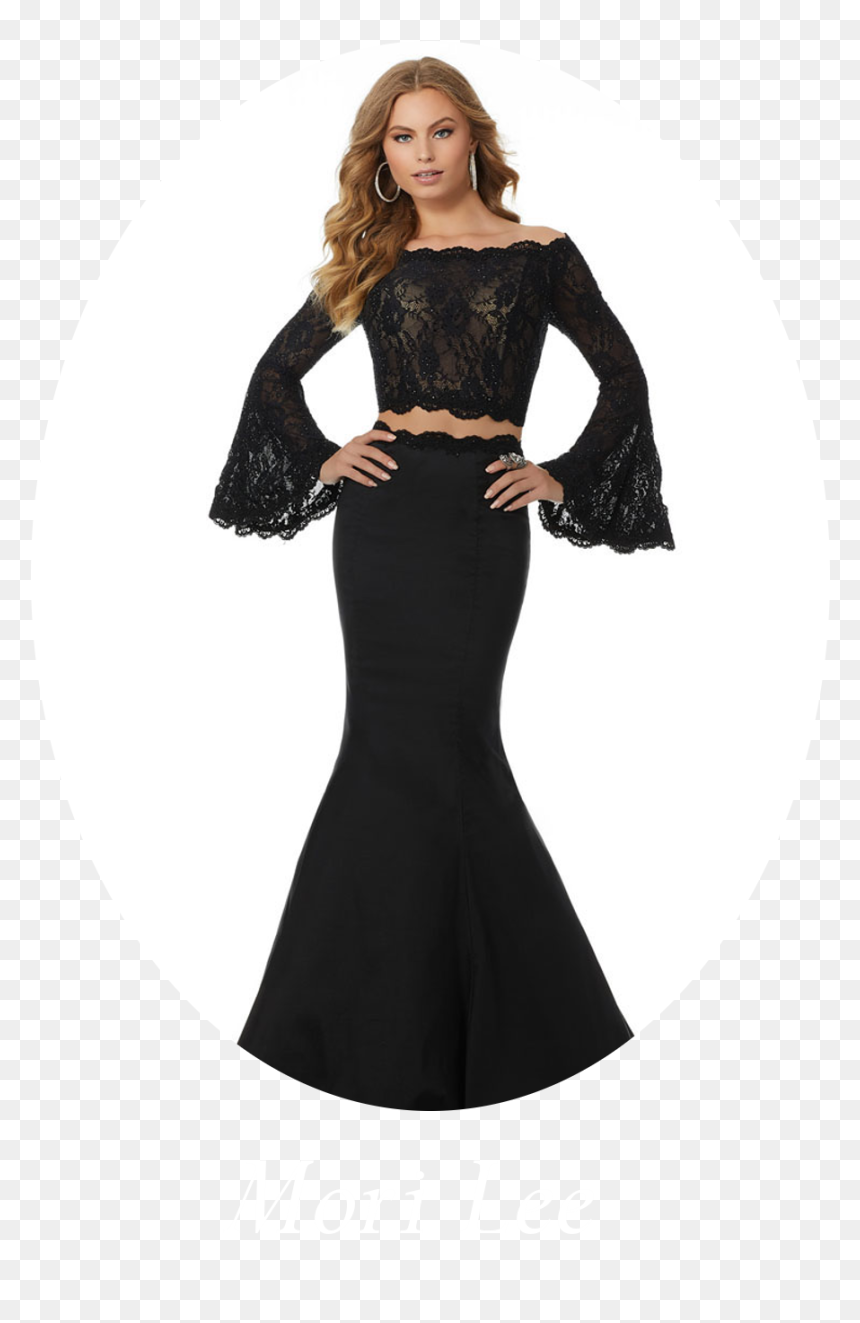 Black Bell Sleeve Prom Dress , Png Download - Mori Lee 42022, Transparent Png - prom dress png