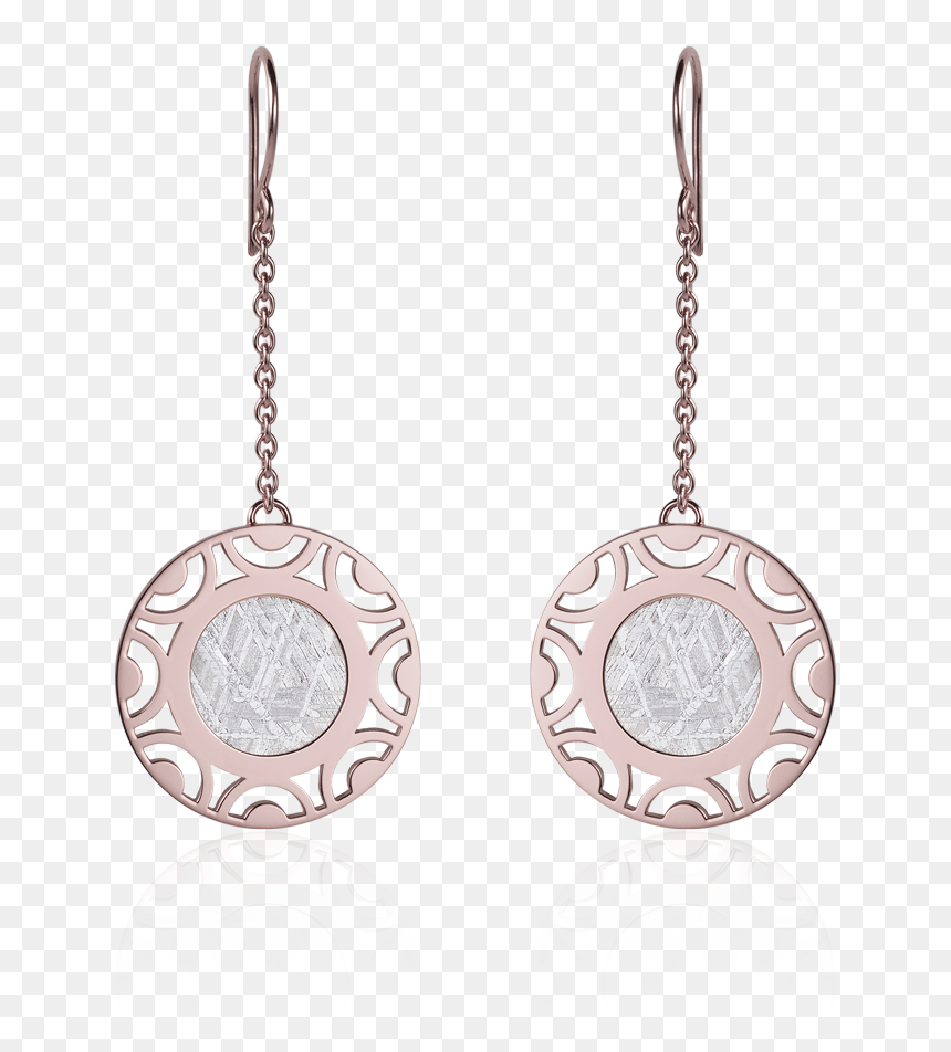 Meteorite Water Dangle Earrings In Red Gold - Earrings, HD Png Download - meteorite png