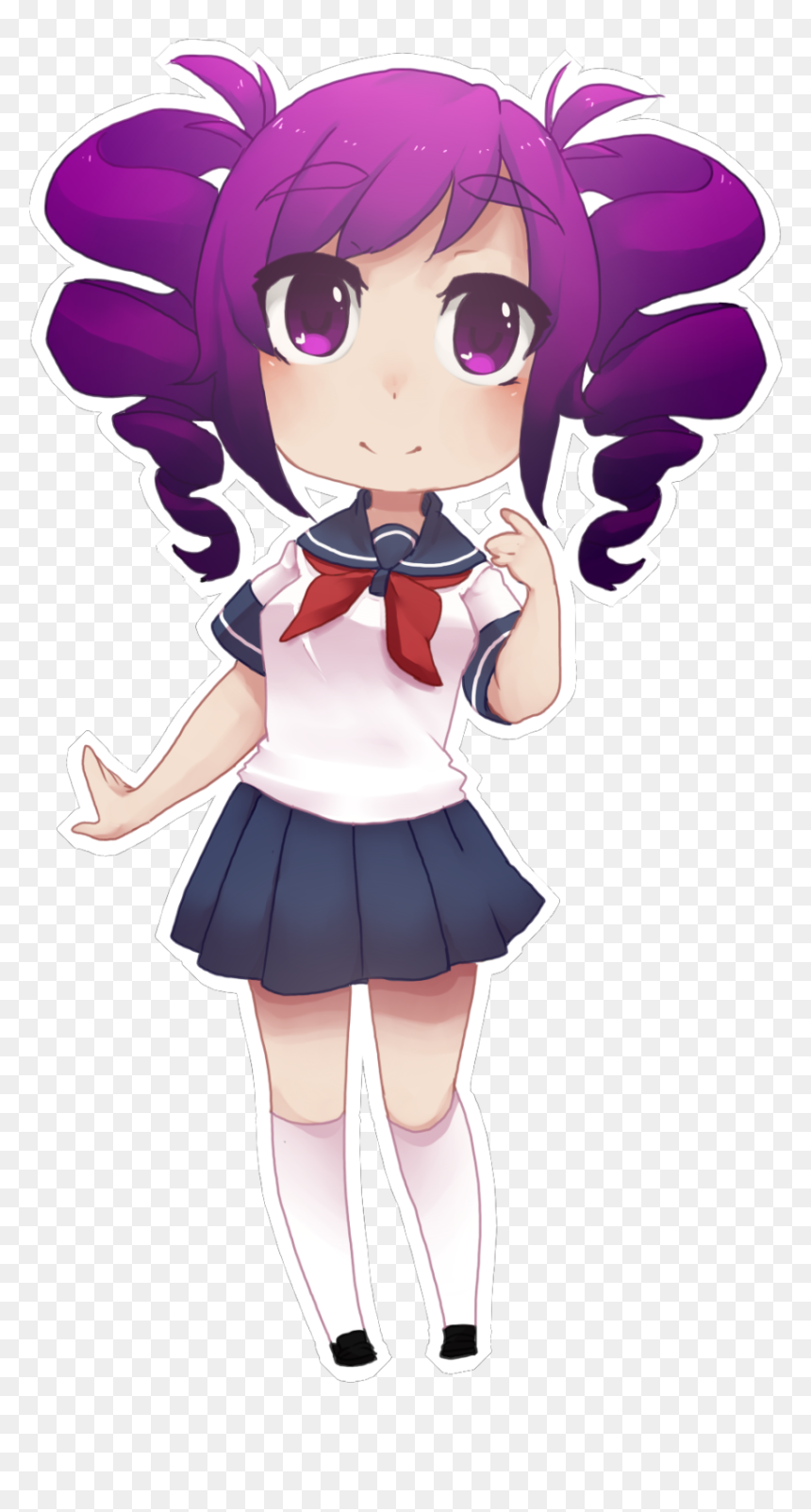 Yandere Simulator Kokona Chibi, HD Png Download - yandere png