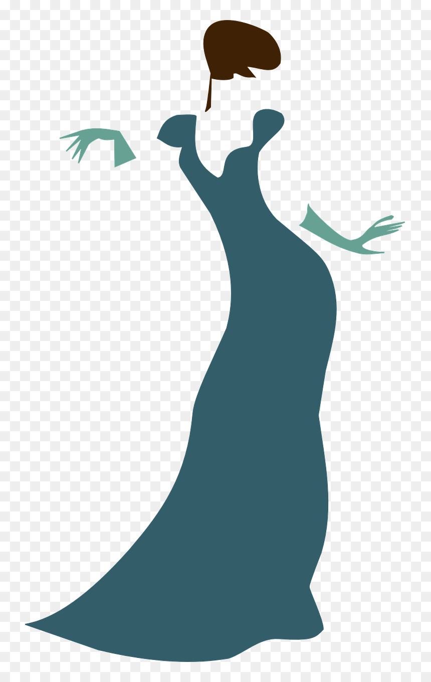 Lady Clip Art, HD Png Download - prom dress png