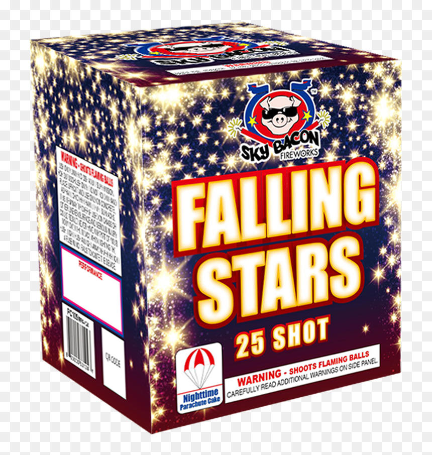Falling Stars - Parachute Cake - Box, HD Png Download - falling stars png