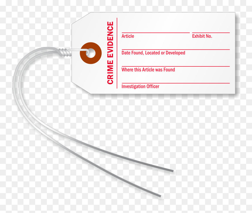 Exhibit A Tag, HD Png Download - evidence png