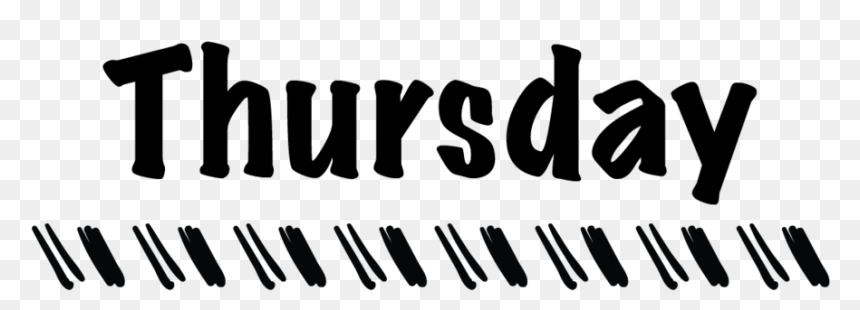 Thursday - Calligraphy, HD Png Download - thursday png