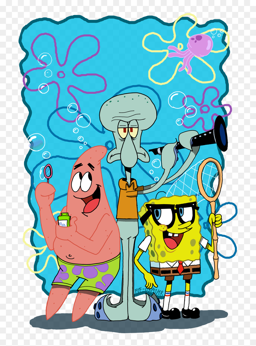 Patrick Star, HD Png Download - spongebob and patrick png