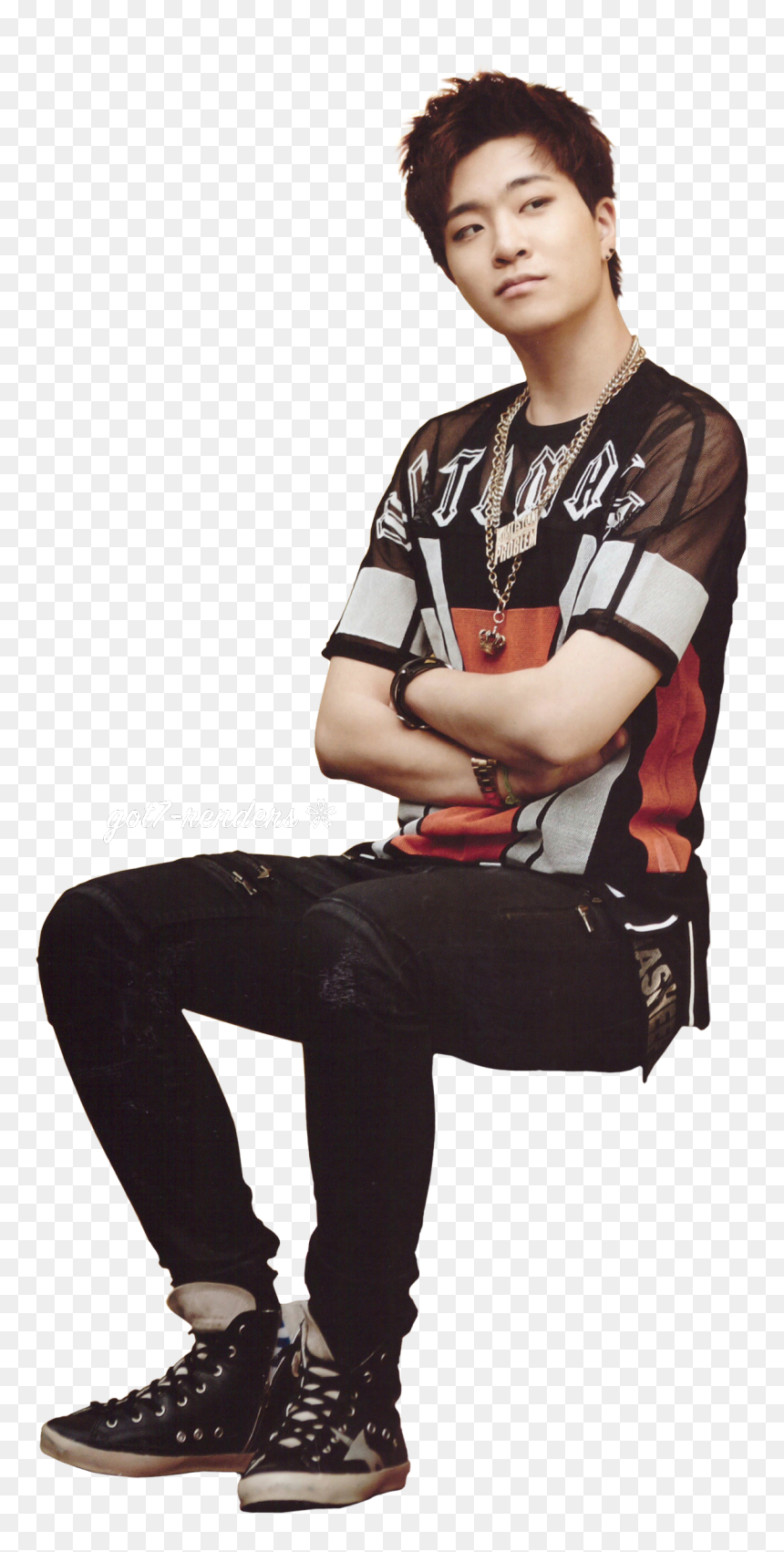 Choi Youngjae Transparent, HD Png Download - got7 mark png