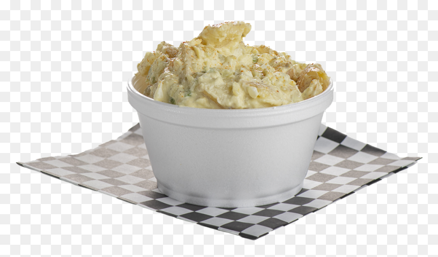 A Cup Of Coffee On A Table - Mashed Potato, HD Png Download - potato salad png