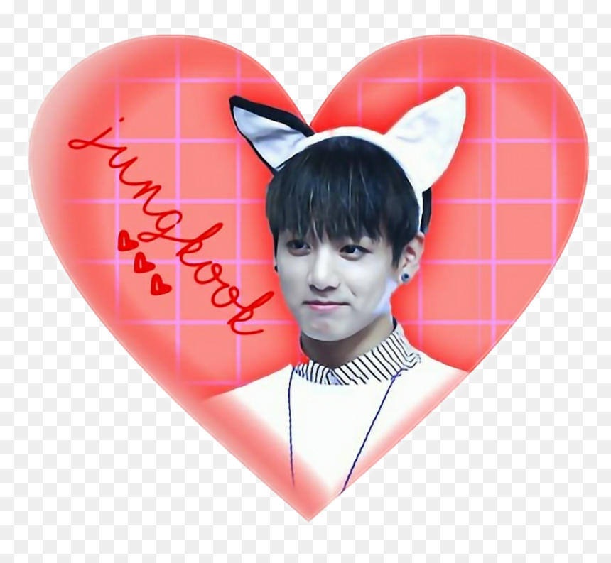 Jungkook Red Heart Love Icon Overlay Sticker Tumblr - Jungkook, HD Png Download - red heart icon png