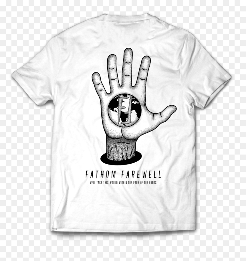 The World In Our Hand T-shirt - Kiwanis Shirt For Kids, HD Png Download - hand palm png