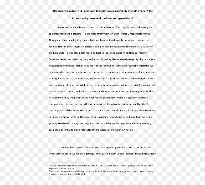 My Religion Essay, HD Png Download - alexander hamilton png