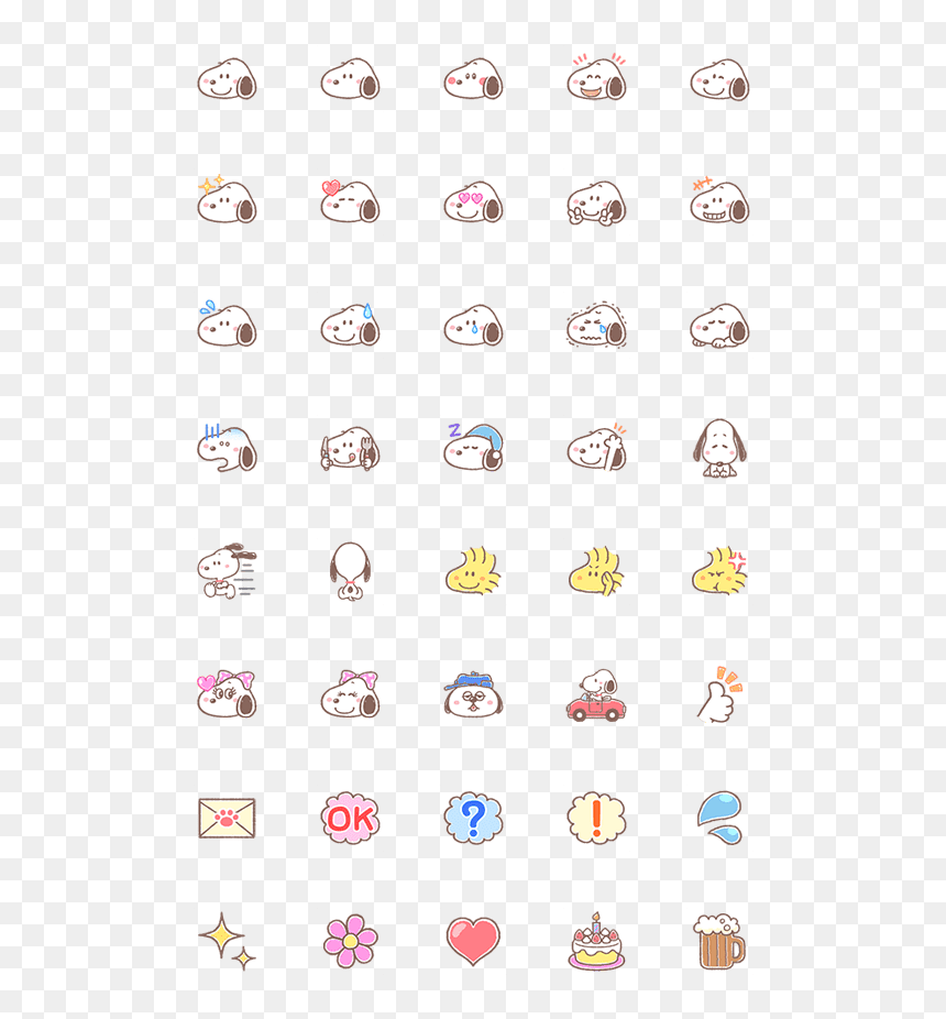 Lovely Snoopy Emoji, HD Png Download - sweat emoji png