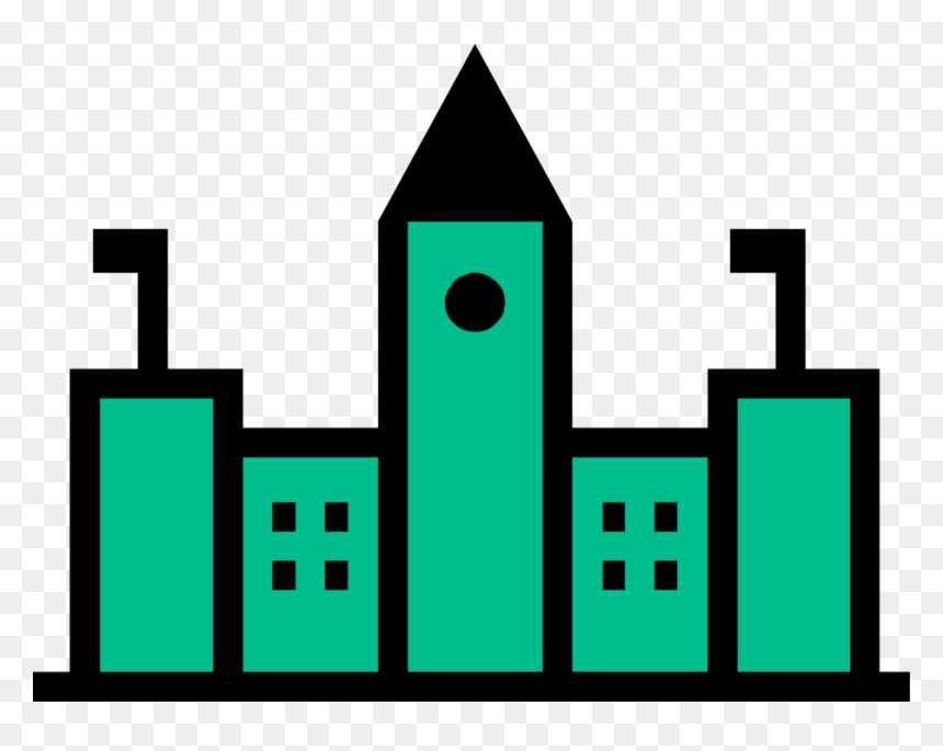 Vector Illustration Of Government Building Symbol - Clip Art, HD Png Download - building vector png