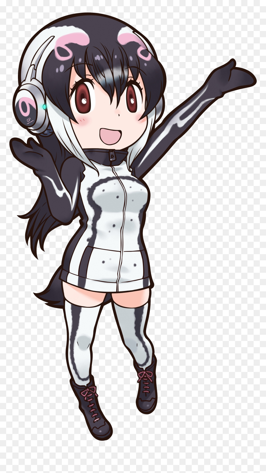 African Penguinoriginal - Penguin Girl Kemono Friends, HD Png Download - penguins png