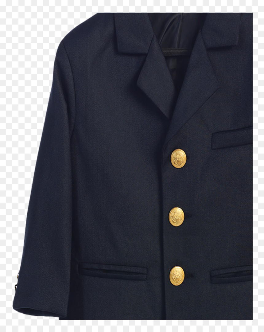 Boys Navy Blue Blazer With Gold Buttons, HD Png Download - gold button png