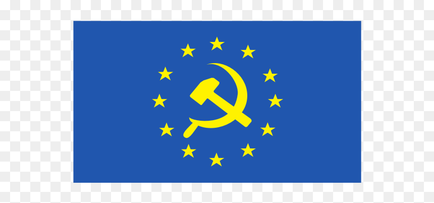 European Union Socialist Flag - Crescent, HD Png Download - communist flag png