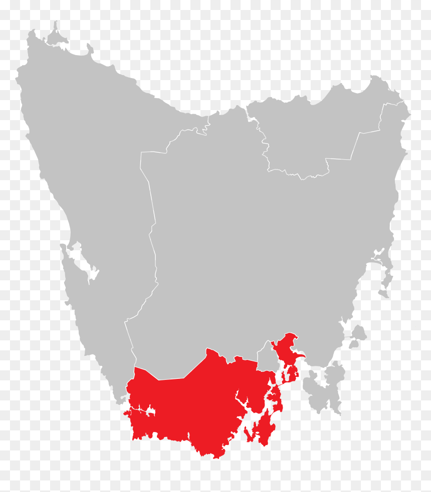 Australian Electoral Division Of Franklin, 2016 - Map Of Tasmania, HD Png Download - franklin png