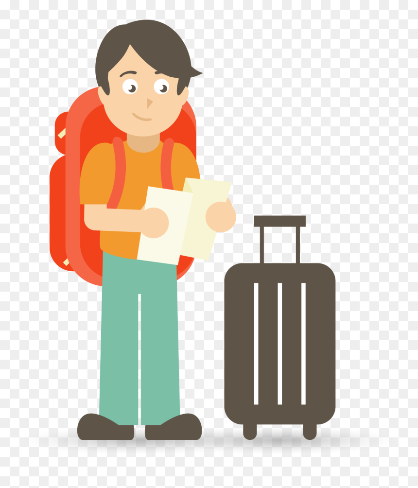 Travel Insurance Clipart Health Service - Traveler Clipart, HD Png Download - traveling png