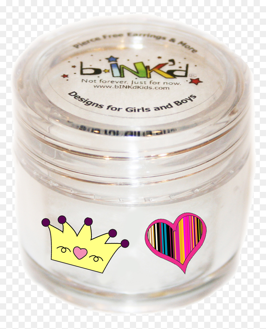 Bink"d® Crown / Striped Heart Jar - Portable Network Graphics, HD Png Download - crown doodle png