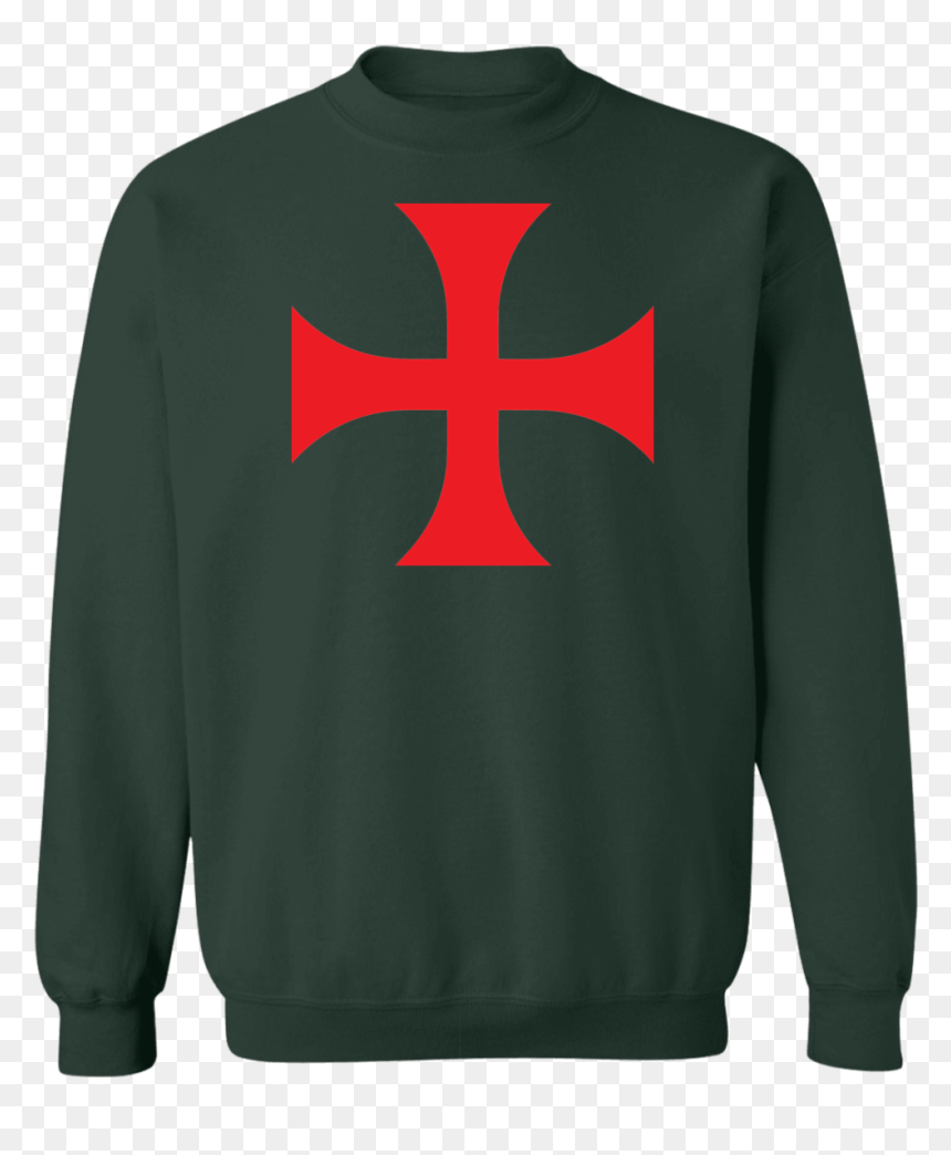Knights Templar Cross Sweaters - Sweater, HD Png Download - templar cross png