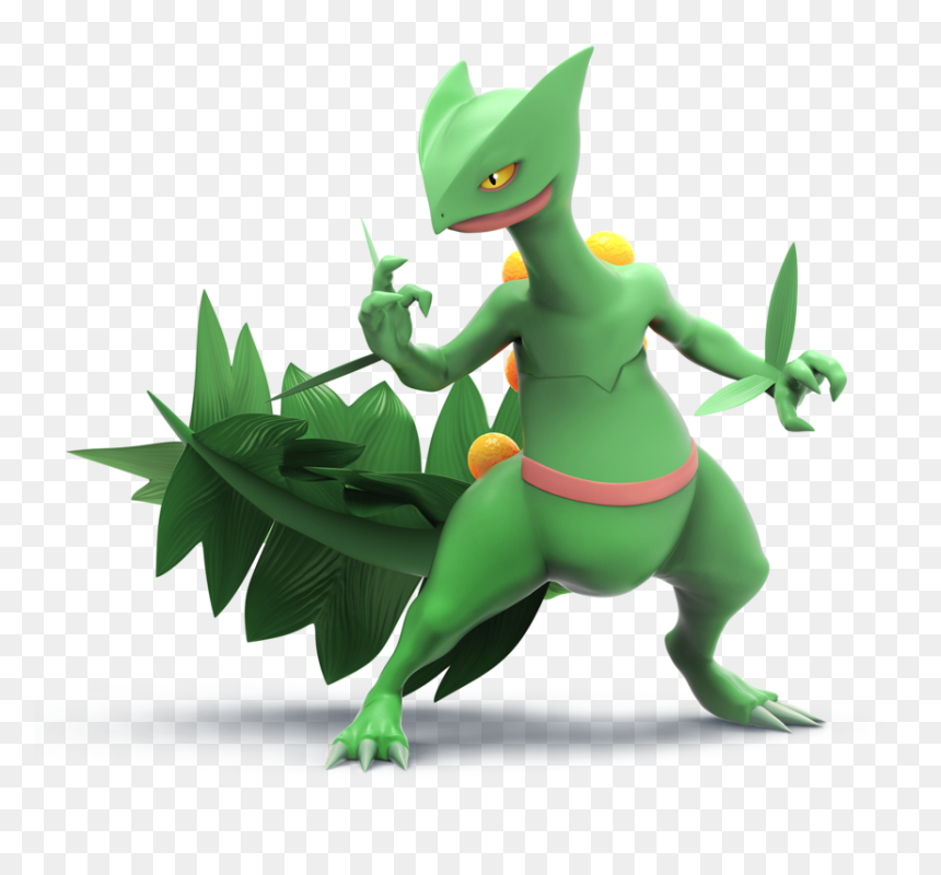Sceptile Smashified Transparent , Png Download - Charizard Pikachu Super Smash Bros, Png Download - sceptile png