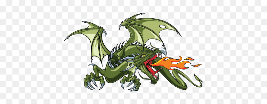 Green Dragon Flames - Chinese Dragon, HD Png Download - green dragon png