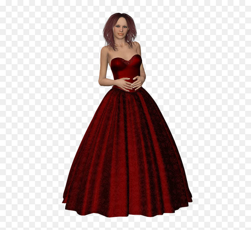 Woman In Dress Png, Transparent Png - prom dress png