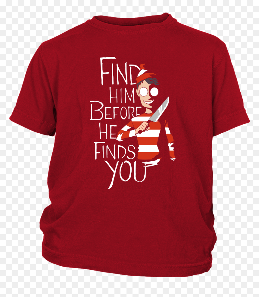 Comic Con Find Him Before He Finds You Wheres Waldo - Active Shirt, HD Png Download - where's waldo png