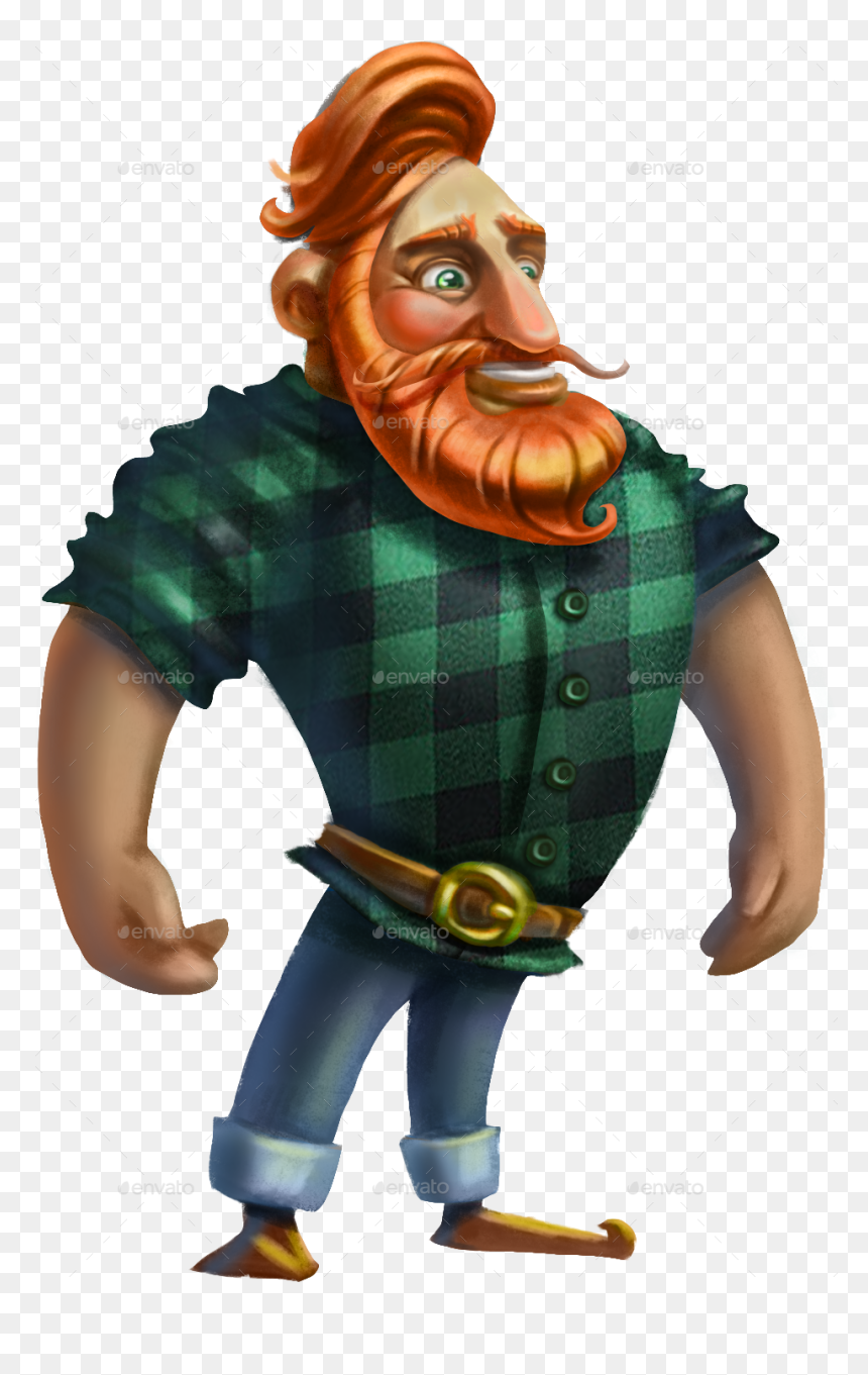 Man With Red Beard Zip/man With Red Beard - Animated Bearded Man Png, Transparent Png - red beard png