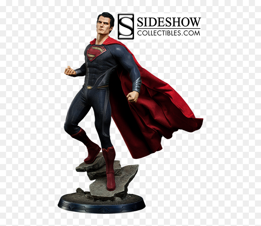 Superman 1/4 Premium Format™ Figure By Sideshow Collectibles - Sideshow, HD Png Download - man of steel logo png