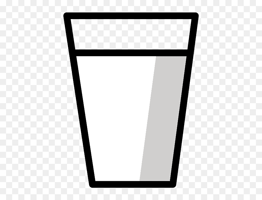 Glass Of Milk Emoji Clipart, HD Png Download - glasses emoji png