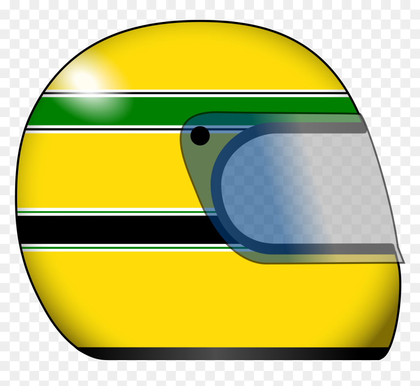 Helmet Clipart File - Capacete Do Ayrton Senna, HD Png Download - skyrim helmet png