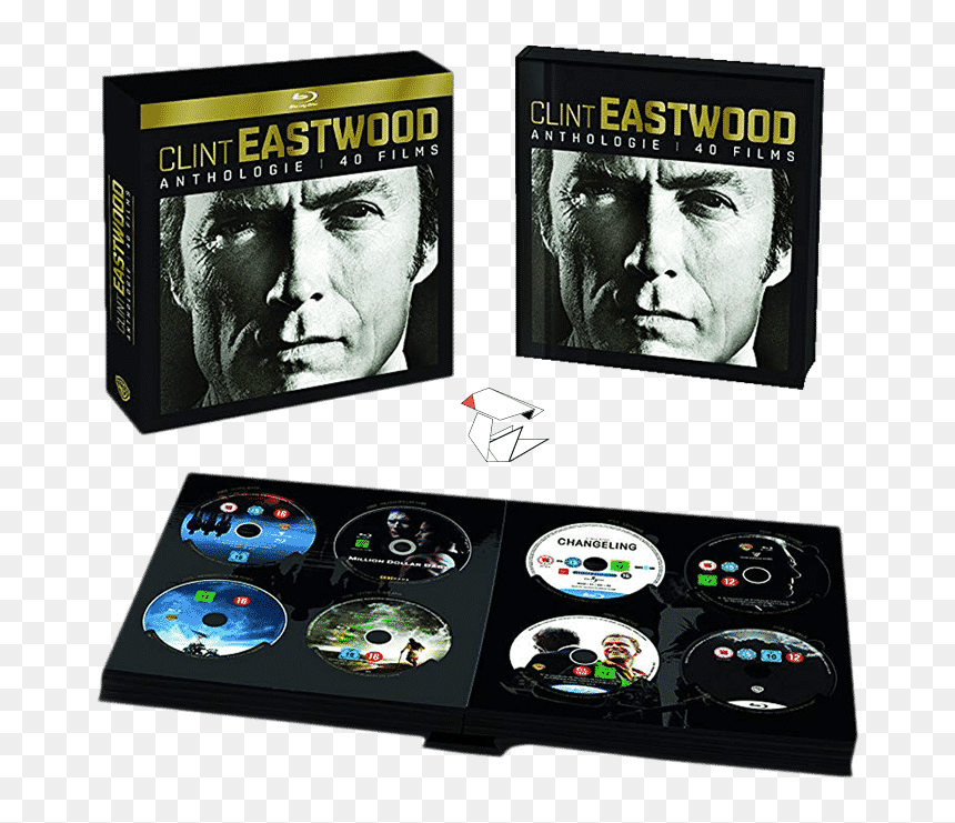 Coffret Anthologie Clint Eastwood En Blu-ray - Clint Eastwood Anthologie 40 Films, HD Png Download - clint eastwood png