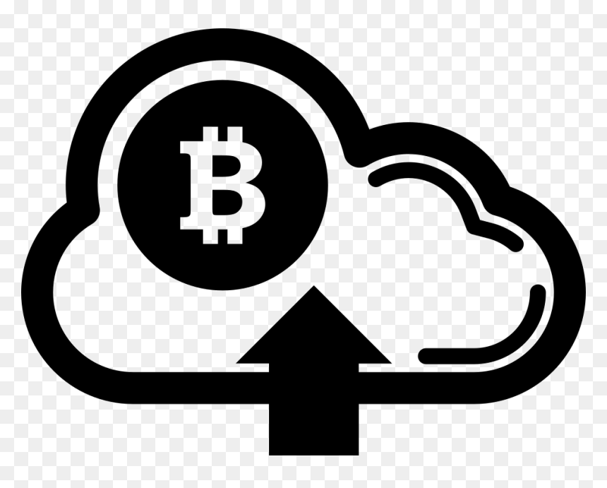 Bitcoin On Cloud With Up Arrow Symbol - Bitcoin, HD Png Download - bitcoin icon png