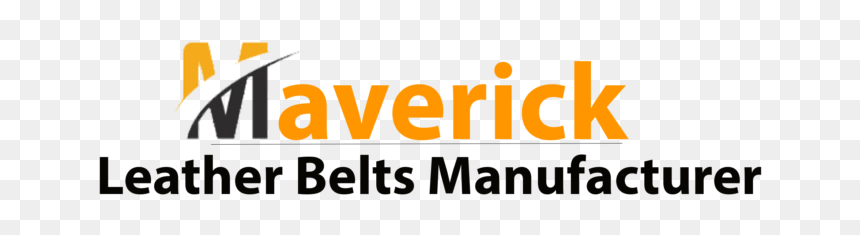 Maverick Leather Belt Logo - Orange, HD Png Download - maverick logo png