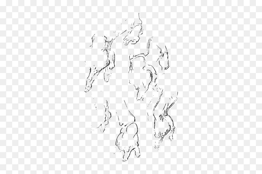 Selection Of Fist Gesture Vector Drawing - Sketch, HD Png Download - fist emoji png