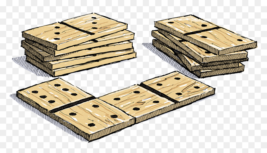Belknap Hill Trading Post Giant Wood Dominoes Illustration - Wood, HD Png Download - wood post png