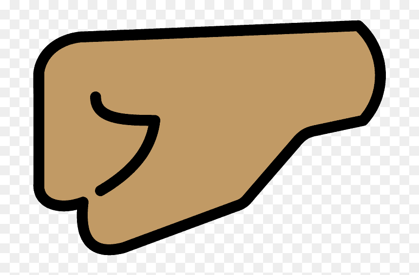 Left-facing Fist Emoji Clipart, HD Png Download - fist emoji png