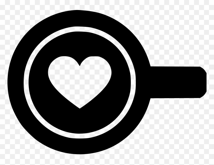 Barista Drink Top View Love Heart Coffee - Love Icon Coffee, HD Png Download - barista png